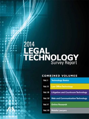 cover image of 2014 ABA Legal Technology Survey Report